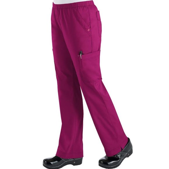 KOI™ 718 Women's Stretch Krysta Scrub Pant - Raspberry - Picture 1 of 2